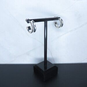 Small Silver Tone Hoop